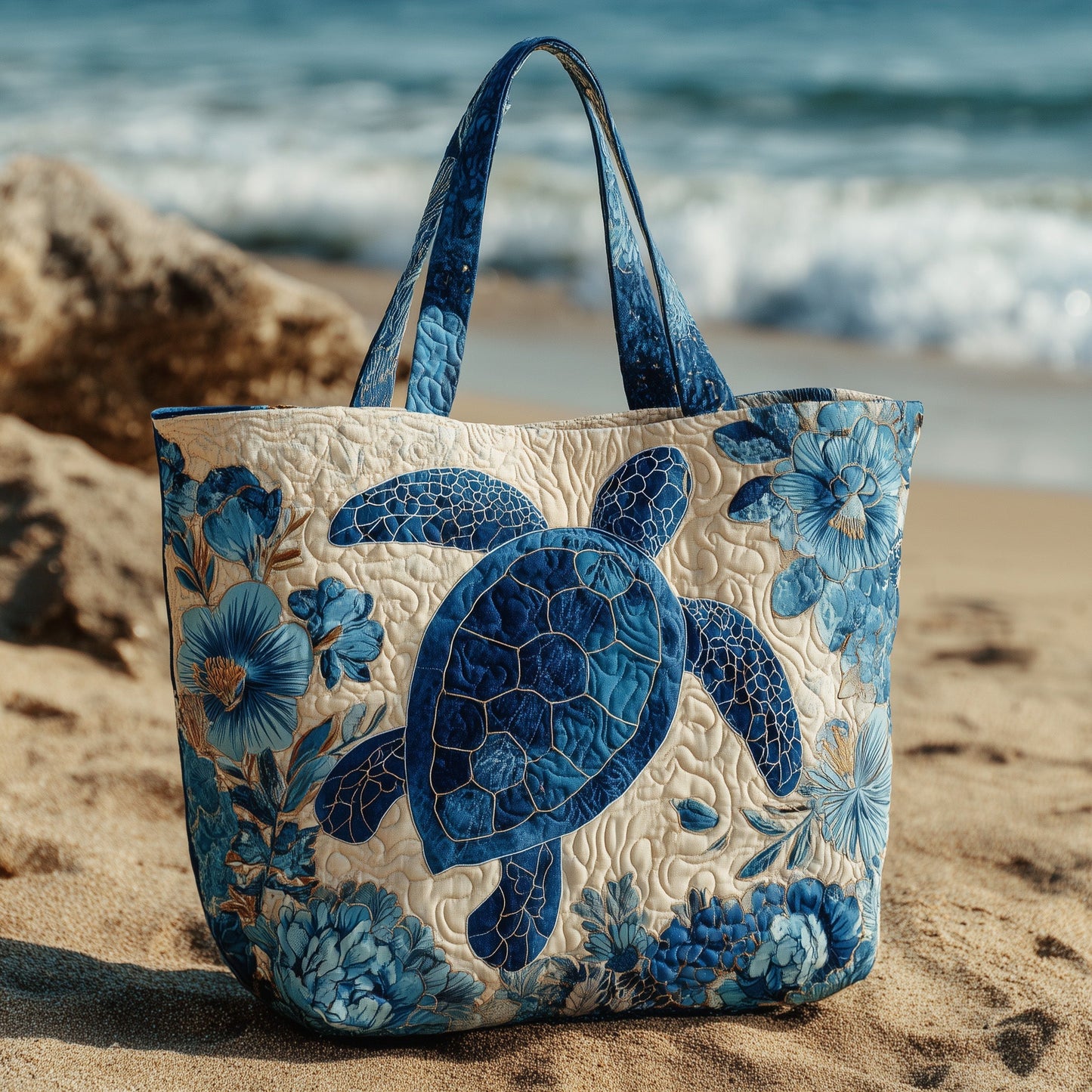 Blooming Sea Way Quilted Tote Bag GFTOTL4200