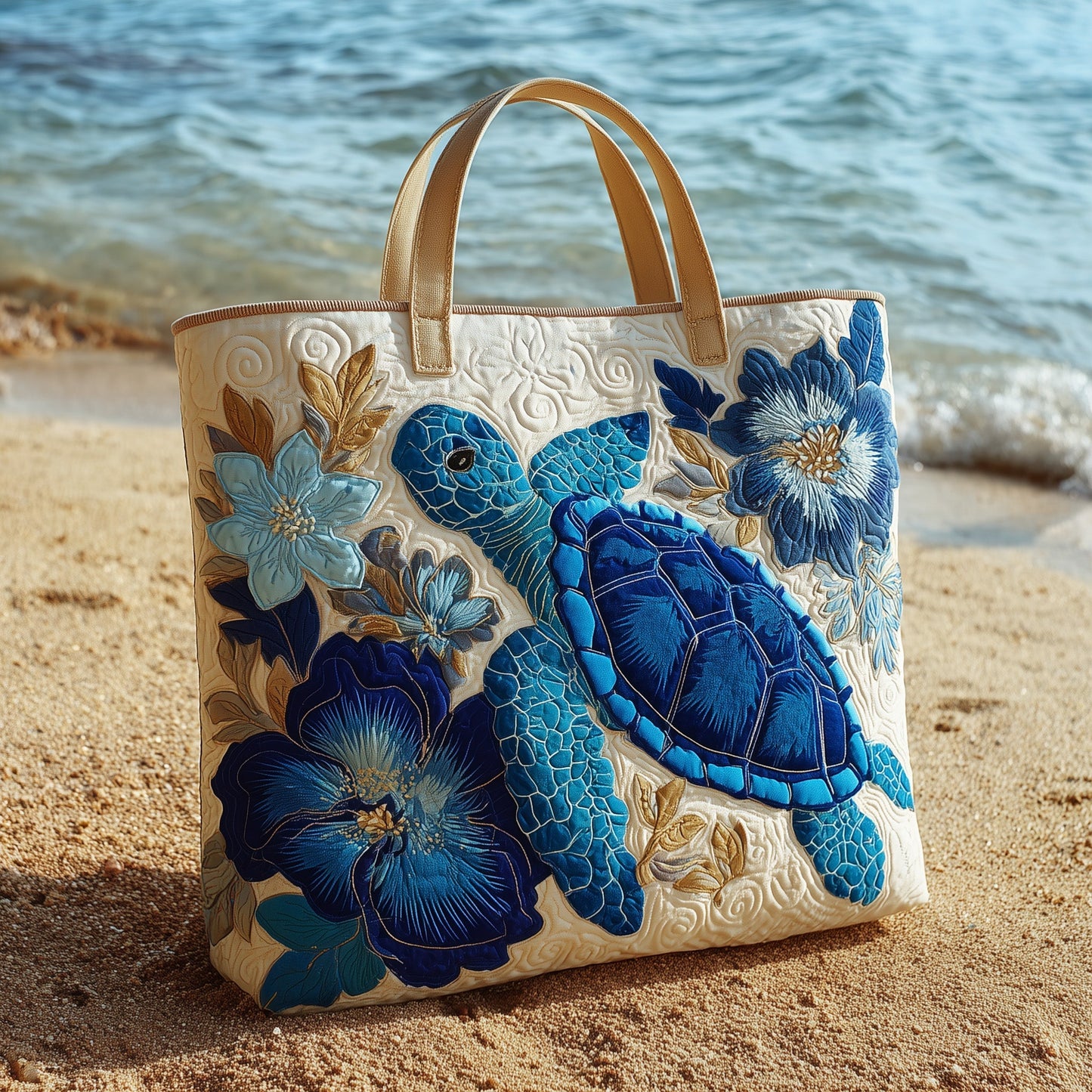 Blooming Sea Way Quilted Tote Bag GFTOTL4203