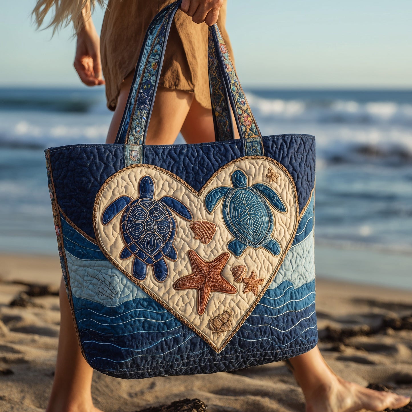 Ocean Romance Quilted Tote Bag GFTOTL4207