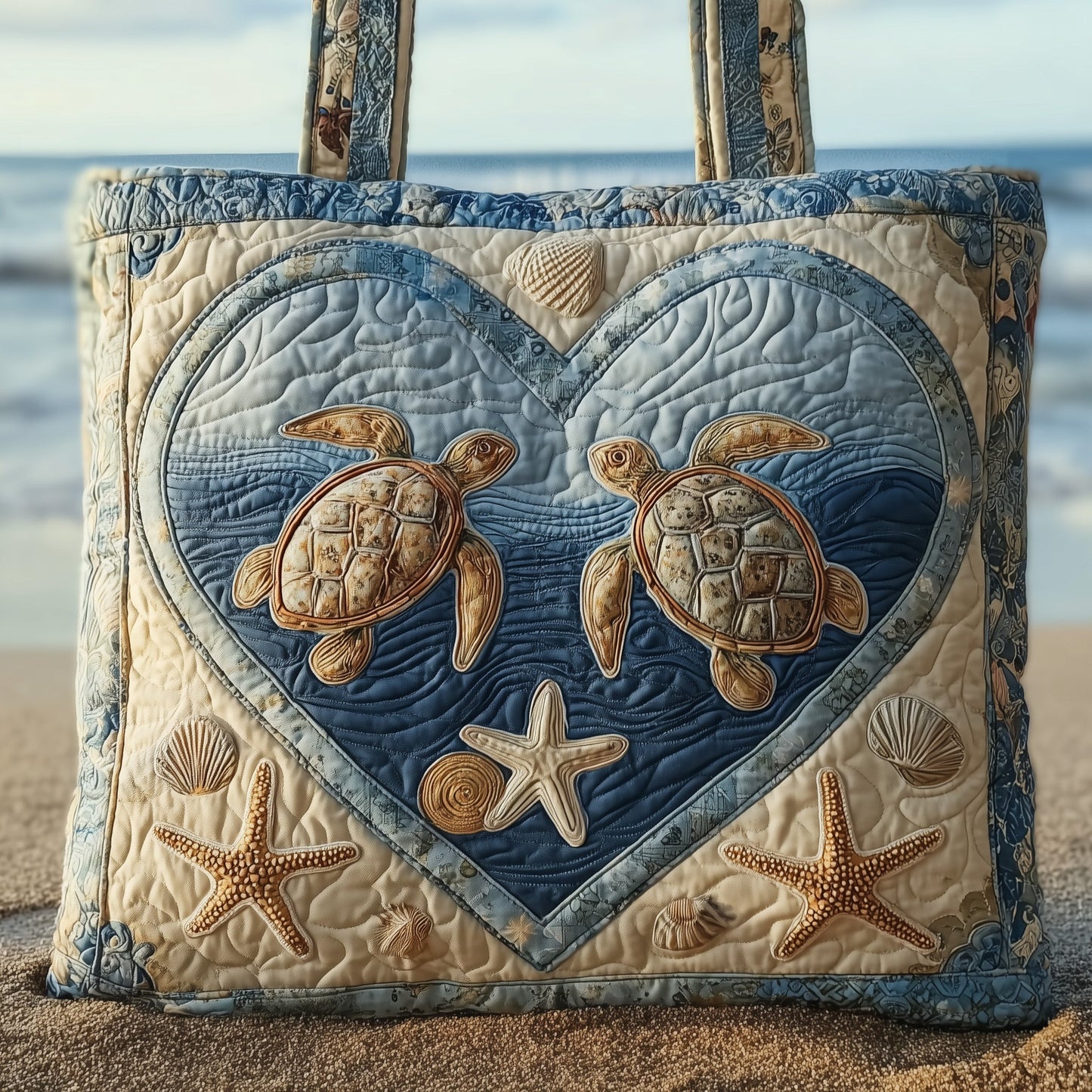 Ocean Romance Quilted Tote Bag GFTOTL4209