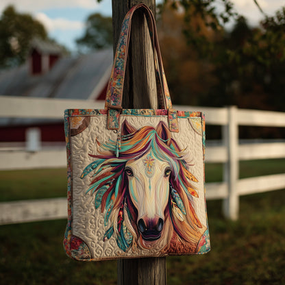 Dynamic Horse Quilted Tote Bag GFTOTL4225