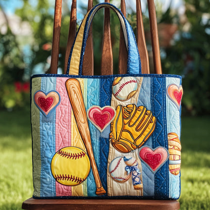 Softball Quilted Tote Bag GFTOTL4274