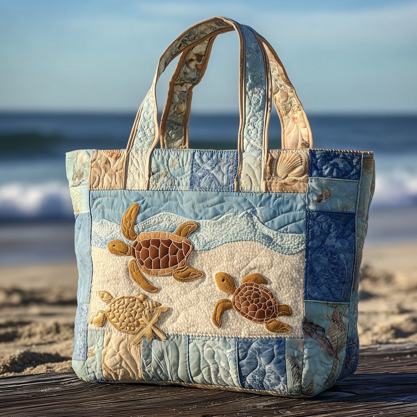 Coastal Breeze Quilted Tote Bag GFTOTL4282