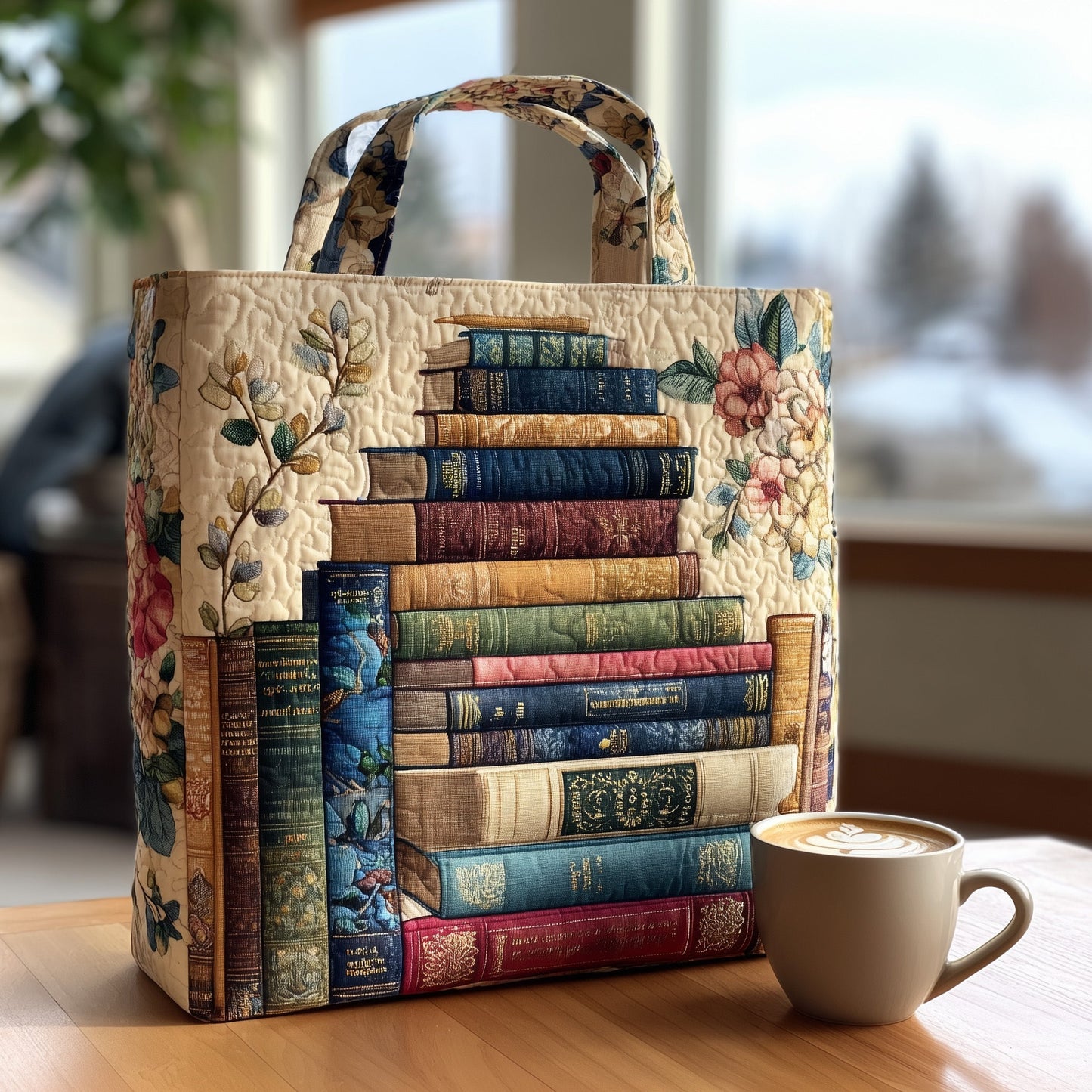 Charming Reading Quilted Tote Bag GFTOTL4288