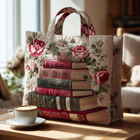 Charming Reading Quilted Tote Bag GFTOTL4290