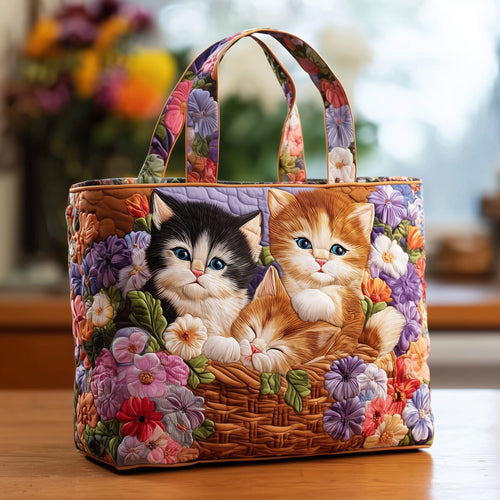 Whisker Whimsy Quilted Tote Bag GFTOTL4303