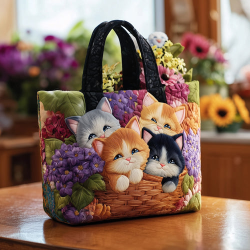 Whisker Whimsy Quilted Tote Bag GFTOTL4306