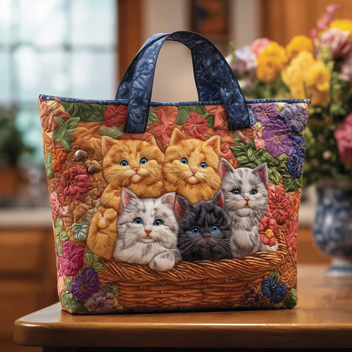 Meowgical Tales Quilted Tote Bag GFTOTL4309