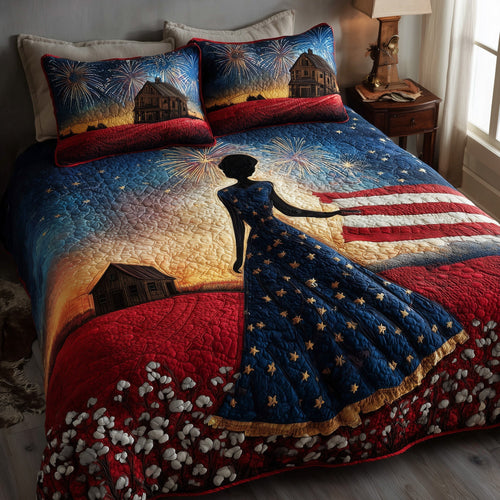 Blooming Grace 3-Piece Quilted Bedding Set GFTOTL4319