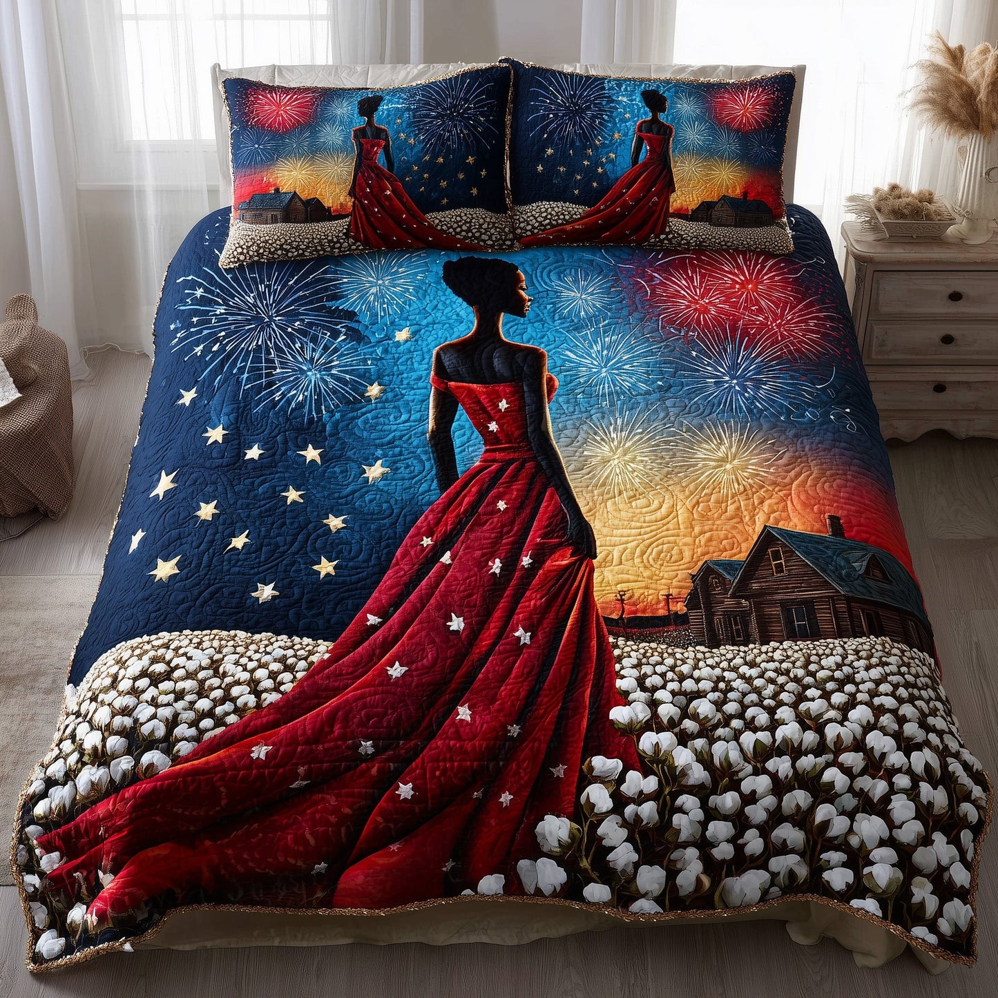 Black History 3-Piece Quilted Bedding Set GFTOTL4323