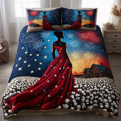 Black History 3-Piece Quilted Bedding Set GFTOTL4323