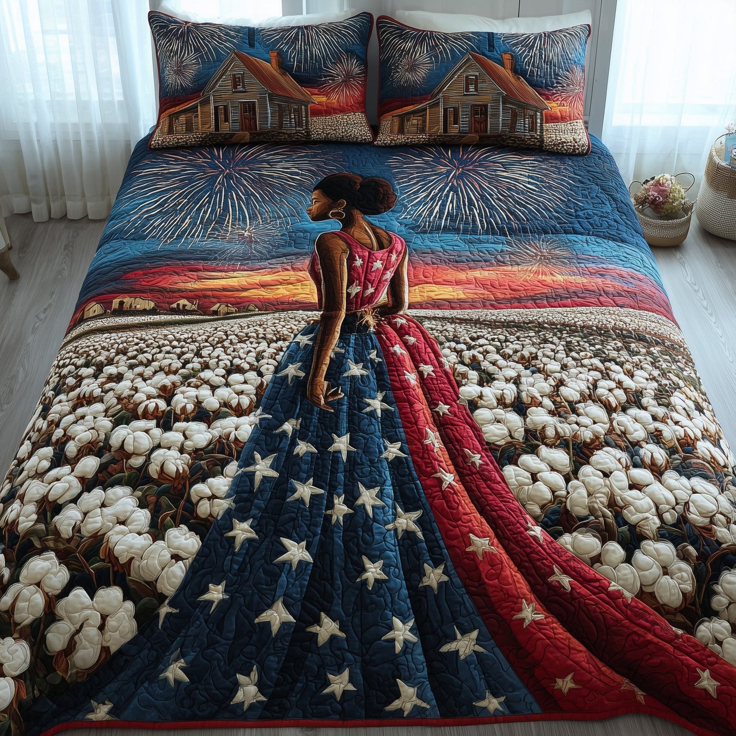 Black History 3-Piece Quilted Bedding Set GFTOTL4326