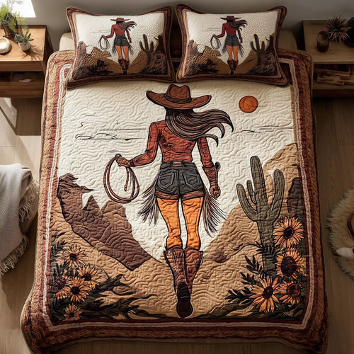 Wild and Free 3-Piece Quilted Bedding Set GFTOTL4342