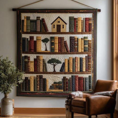 Africa Bookshelf Quilted Blanket GFTOTL4343