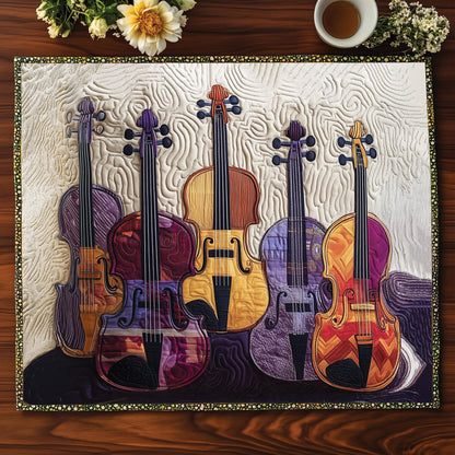 Elegant Violin Quilted Placemat GFTOTL4354