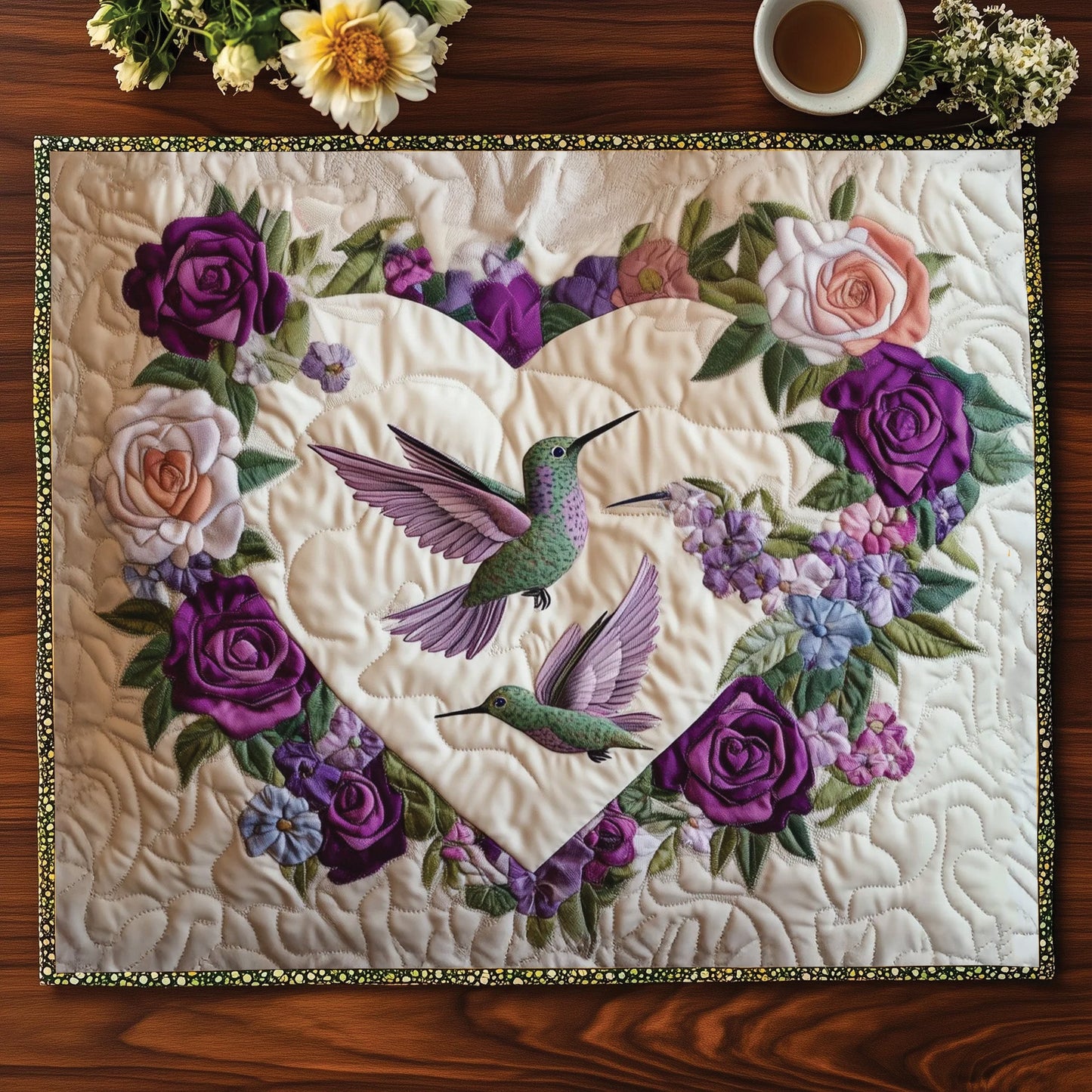 Petal Couple Quilted Placemat GFTOTL4362