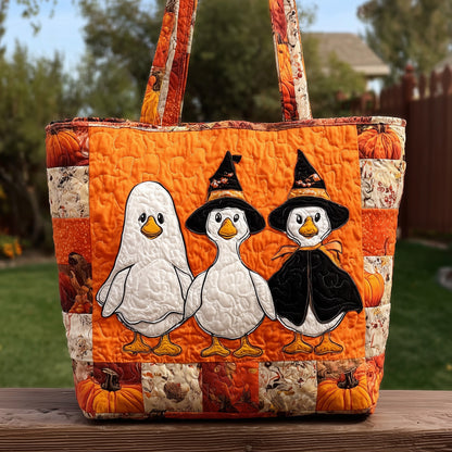 Boo Ghost Goose Quilted Tote Bag GFTOTL4368