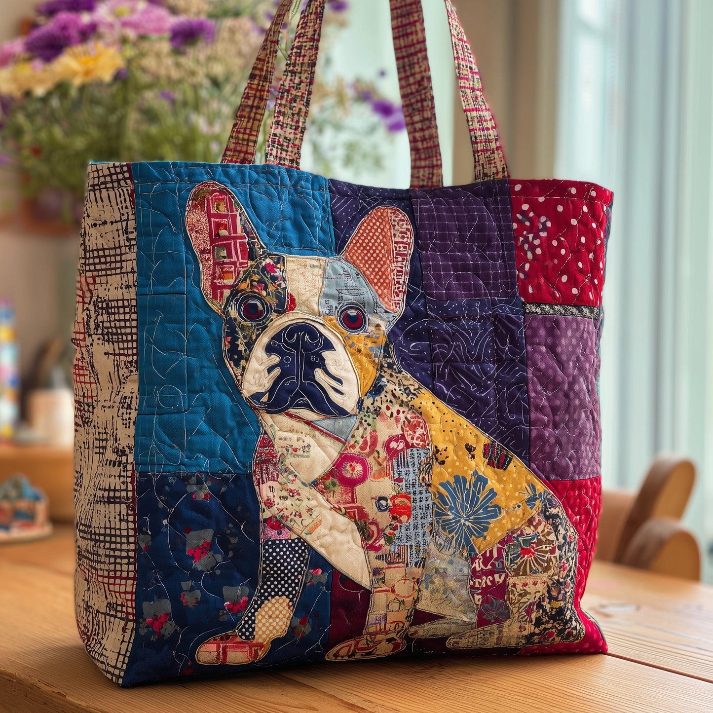 French Bulldog Quilted Tote Bag GFTOTL4373
