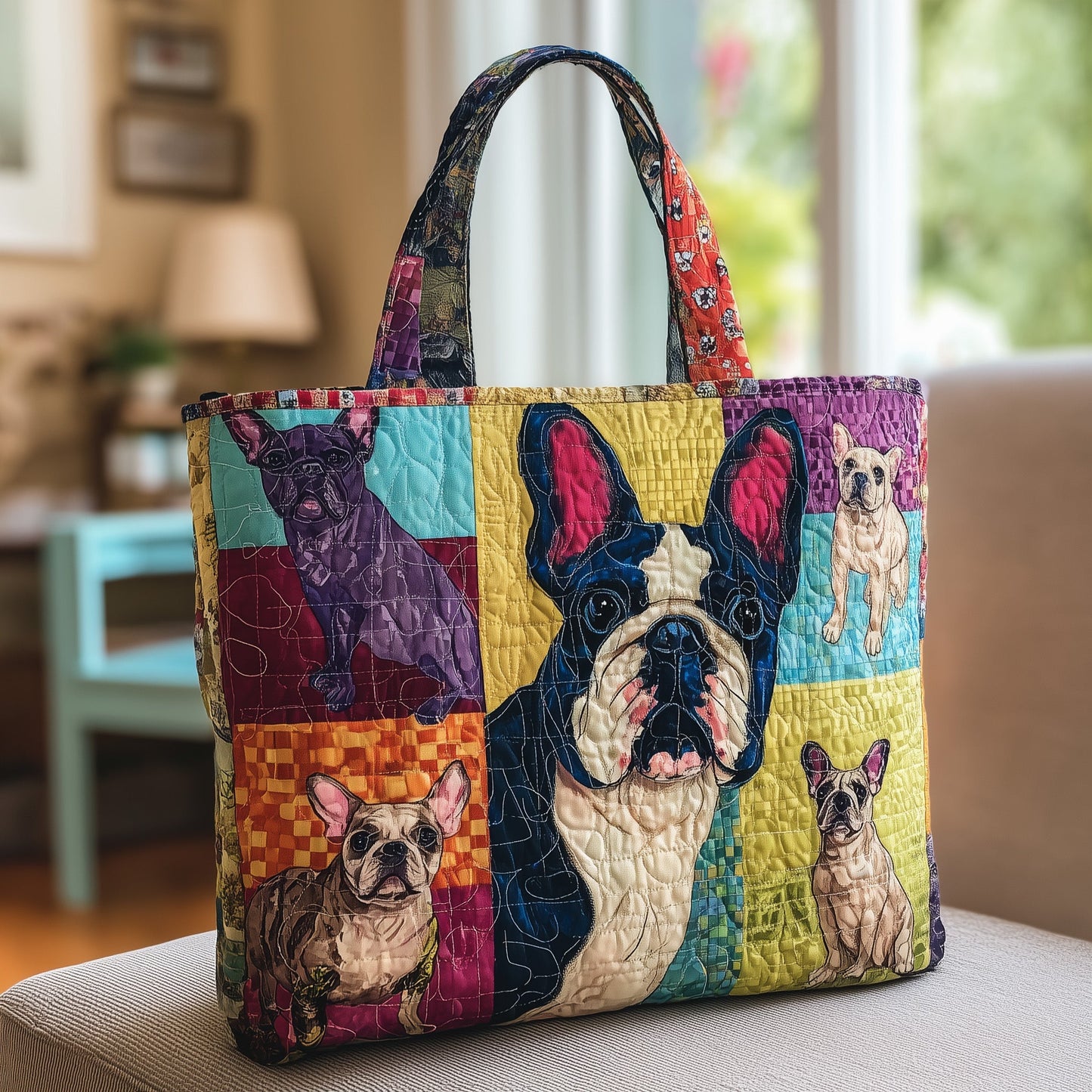 French Bulldog Quilted Tote Bag GFTOTL4410