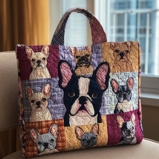 French Bulldog Quilted Tote Bag GFTOTL4414