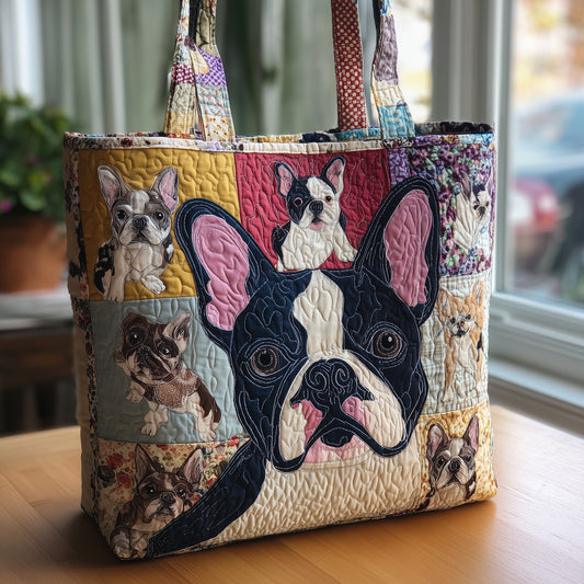 French Bulldog Quilted Tote Bag GFTOTL4415
