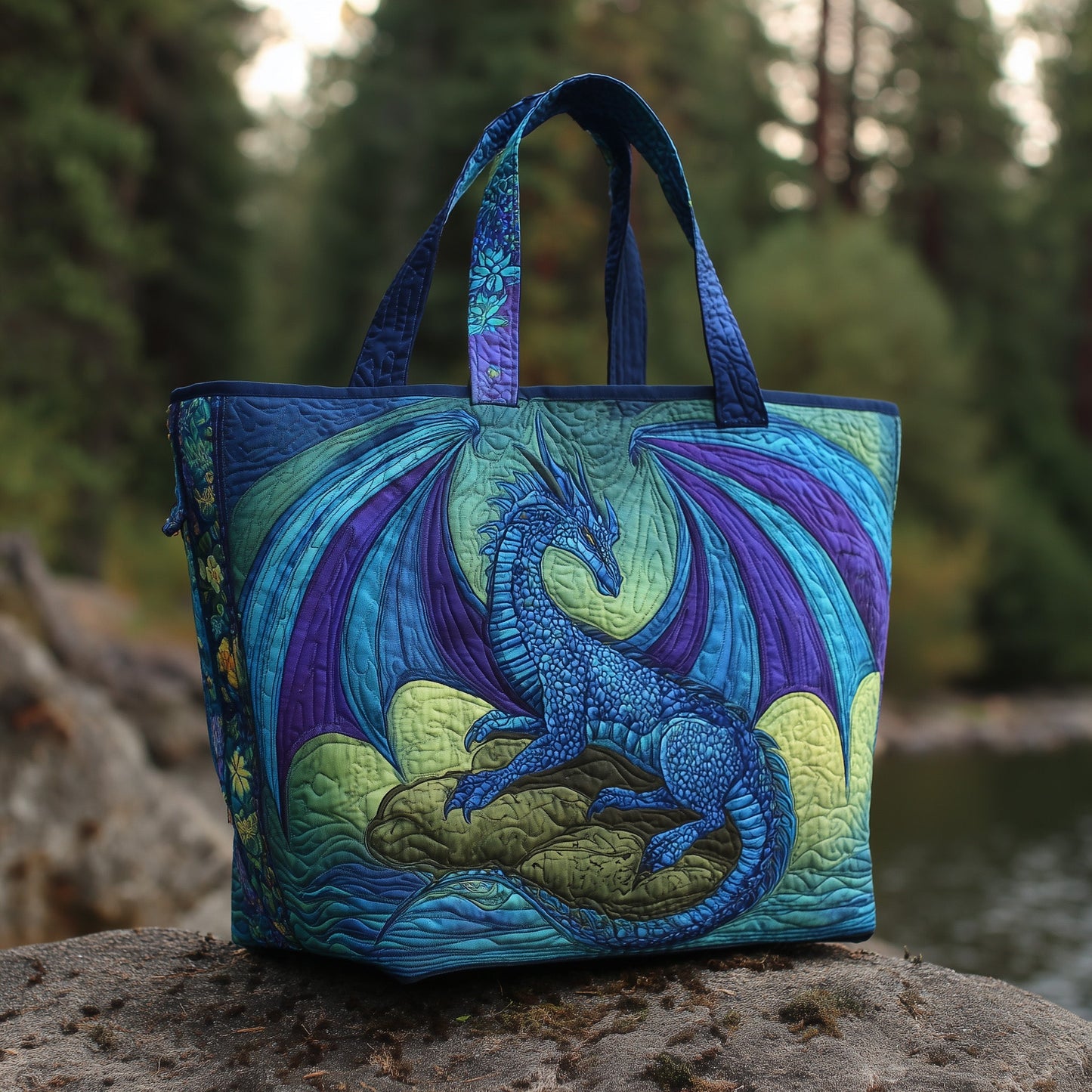 Celestial Ember Quilted Tote Bag GFTOTL4422
