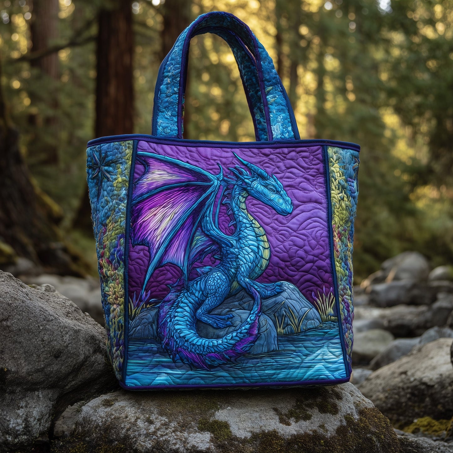 Celestial Ember Quilted Tote Bag GFTOTL4427