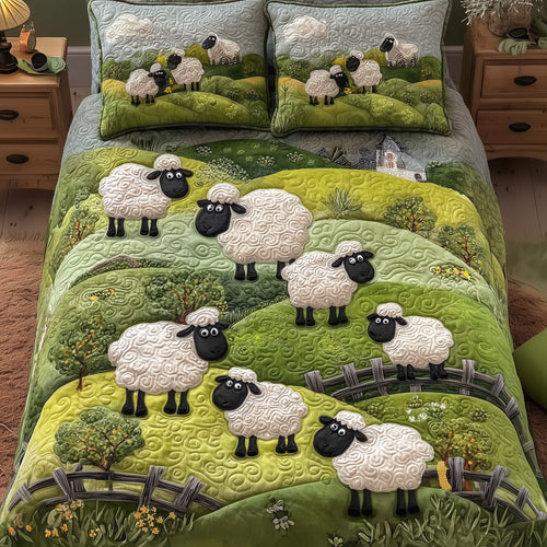 Sheep Mountain 3-Piece Quilted Bedding Set GFTOTL4462