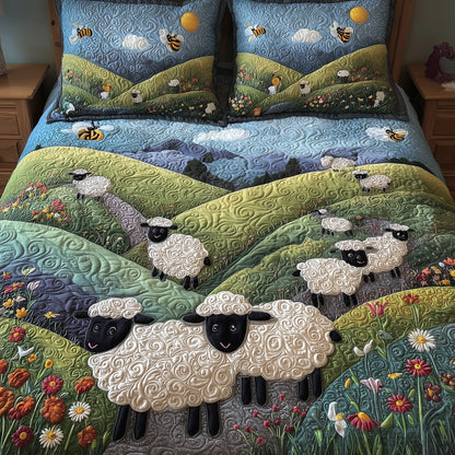 Sheep Mountain 3-Piece Quilted Bedding Set GFTOTL4464