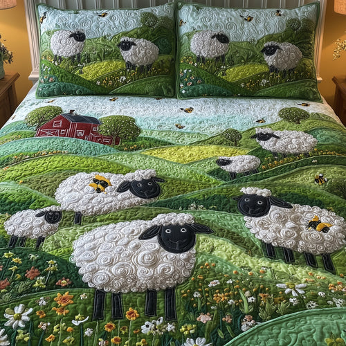 Sheep Mountain 3-Piece Quilted Bedding Set GFTOTL4468