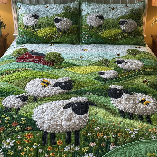 Sheep Mountain 3-Piece Quilted Bedding Set GFTOTL4468