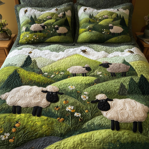Sheep Mountain 3-Piece Quilted Bedding Set GFTOTL4470