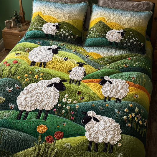 Sheep Mountain 3-Piece Quilted Bedding Set GFTOTL4472