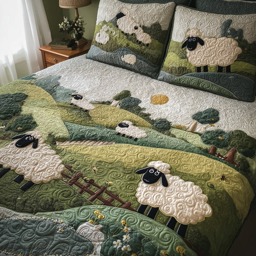 Sheep Mountain 3-Piece Quilted Bedding Set GFTOTL4473
