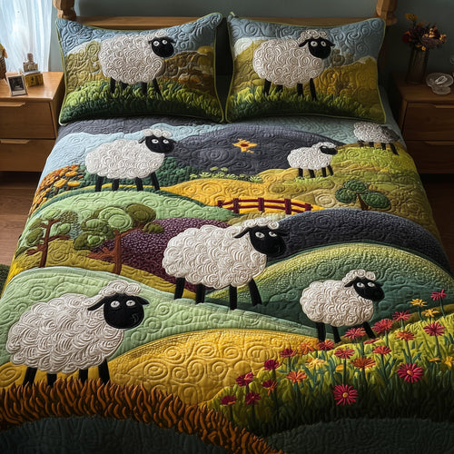 Sheep Mountain 3-Piece Quilted Bedding Set GFTOTL4478