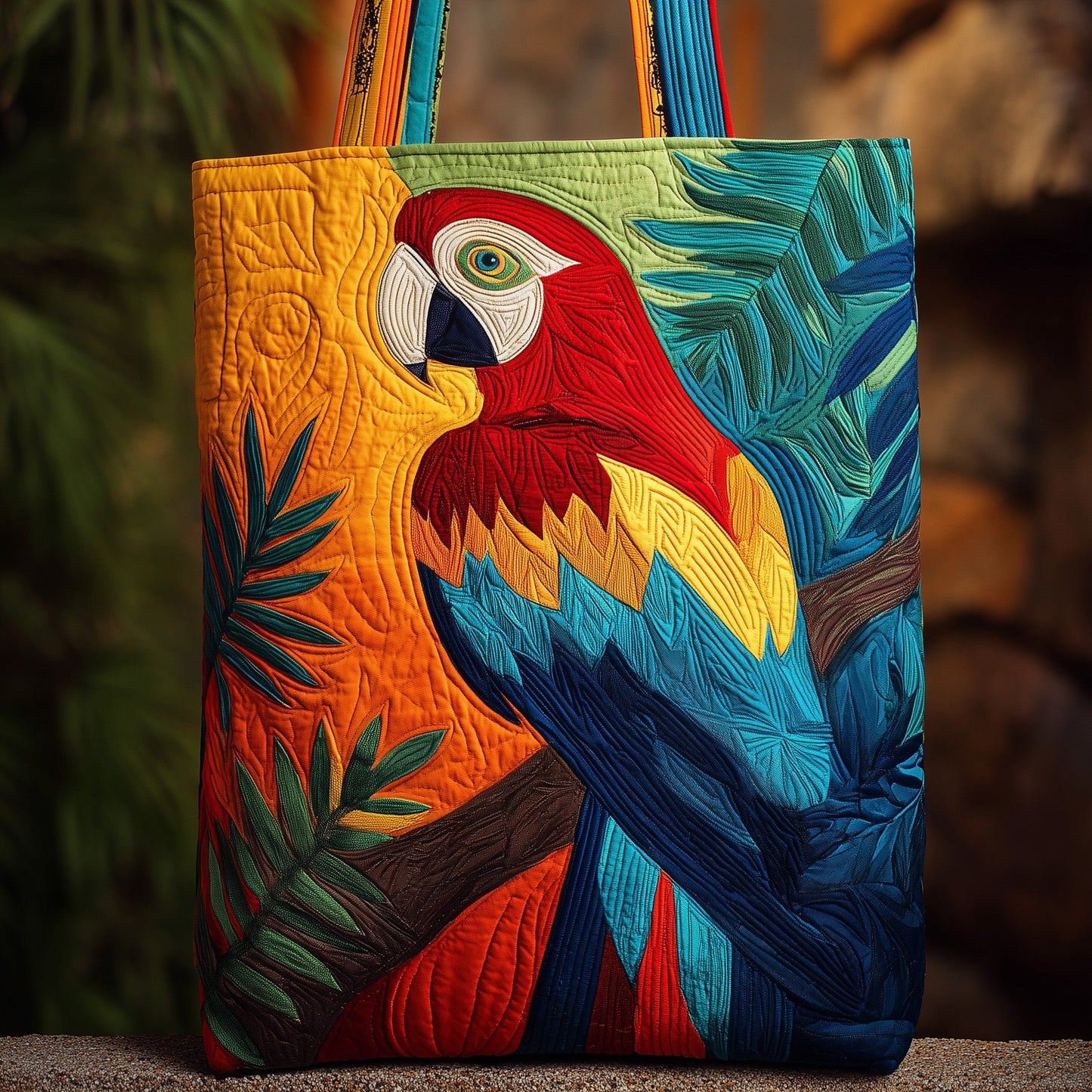Tropic Whispers Quilted Tote Bag GFTOTL4480