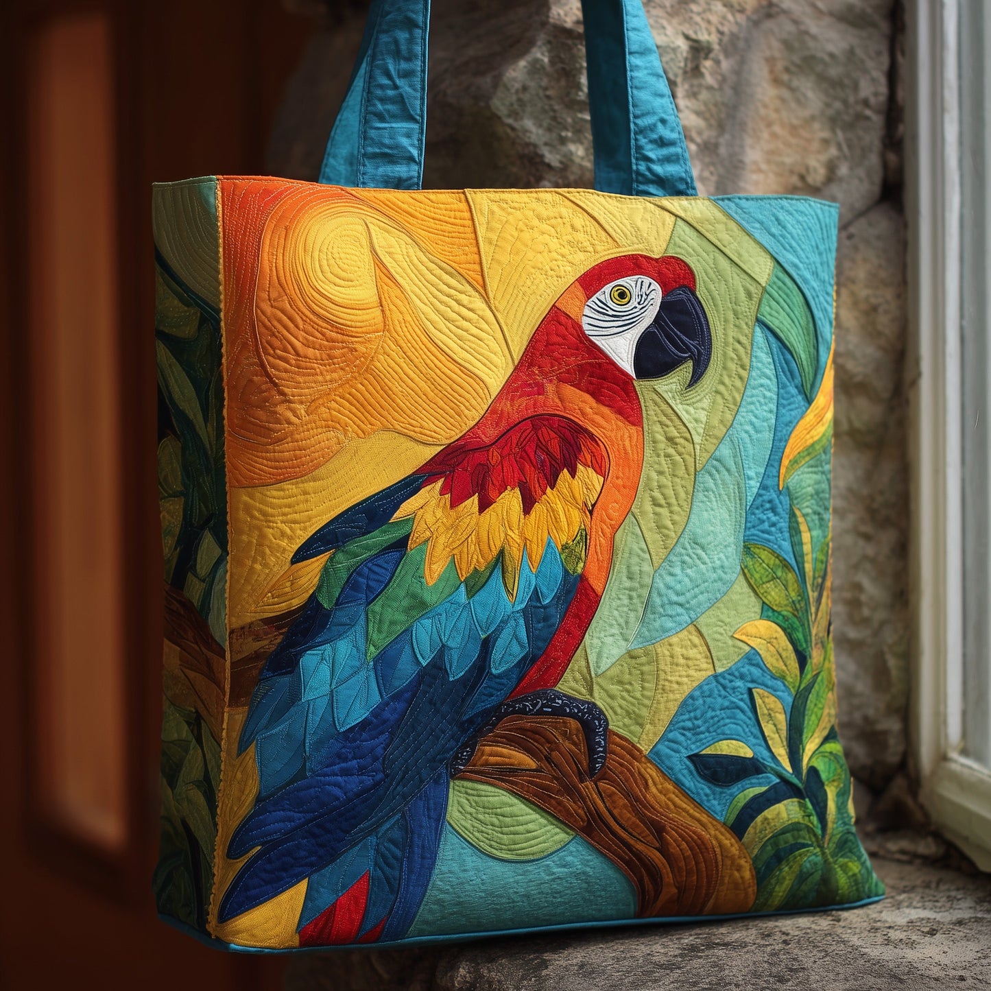 Tropic Whispers Quilted Tote Bag GFTOTL4481