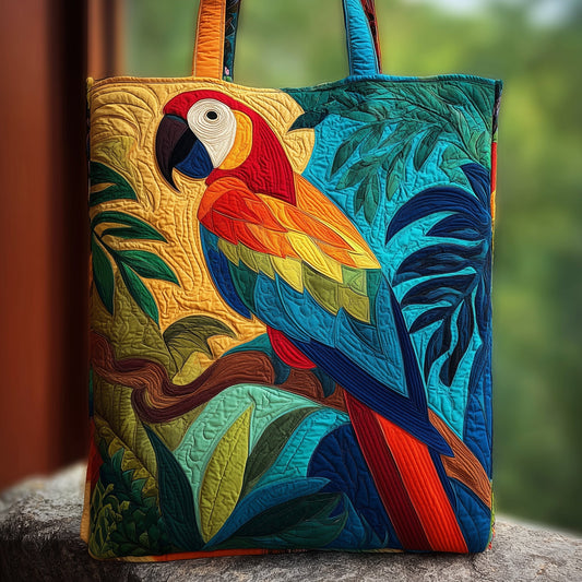 Flaming Jungle Quilted Tote Bag GFTOTL4486