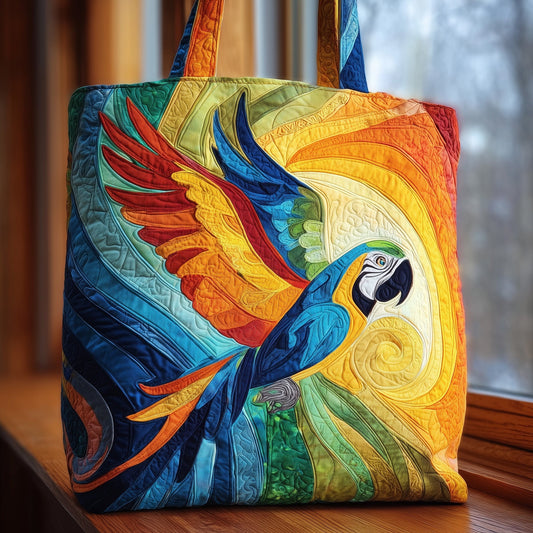 Flaming Jungle Quilted Tote Bag GFTOTL4488