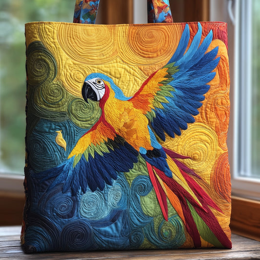 Flaming Jungle Quilted Tote Bag GFTOTL4489