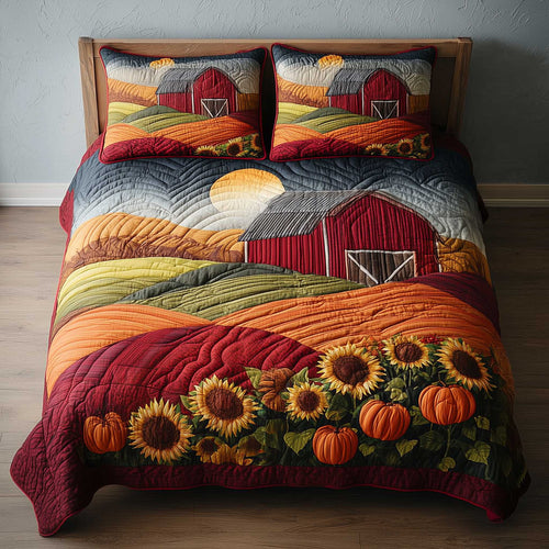 Harvest Farmhouse 3-Piece Quilted Bedding Set GFTOTL4507