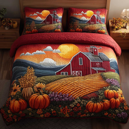 Harvest Farmhouse 3-Piece Quilted Bedding Set GFTOTL4509