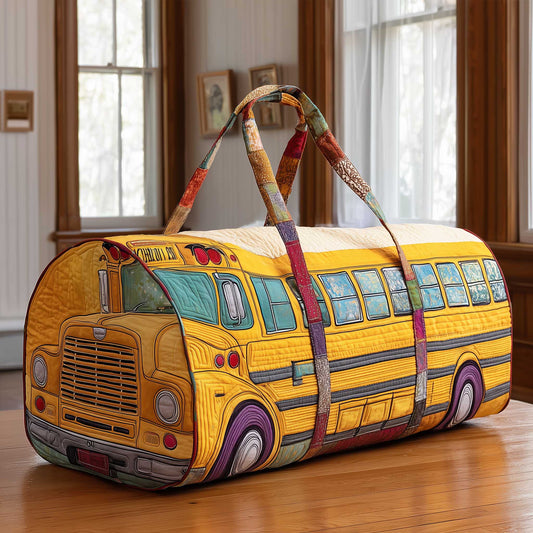 Vintage Bus Quilted Duffle Bag GFTOTL4513