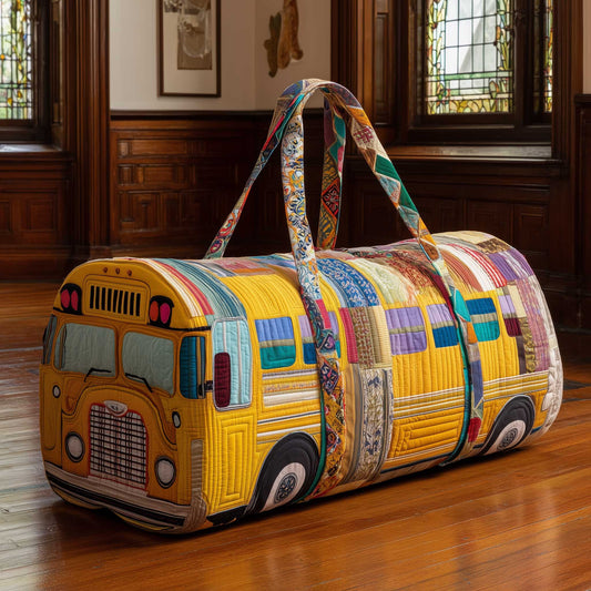 Vintage Bus Quilted Duffle Bag GFTOTL4514