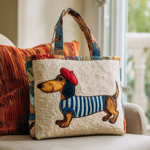 Dachshund Quilted Tote Bag GFTOTL4544