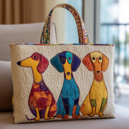 Dachshund Quilted Tote Bag GFTOTL4546