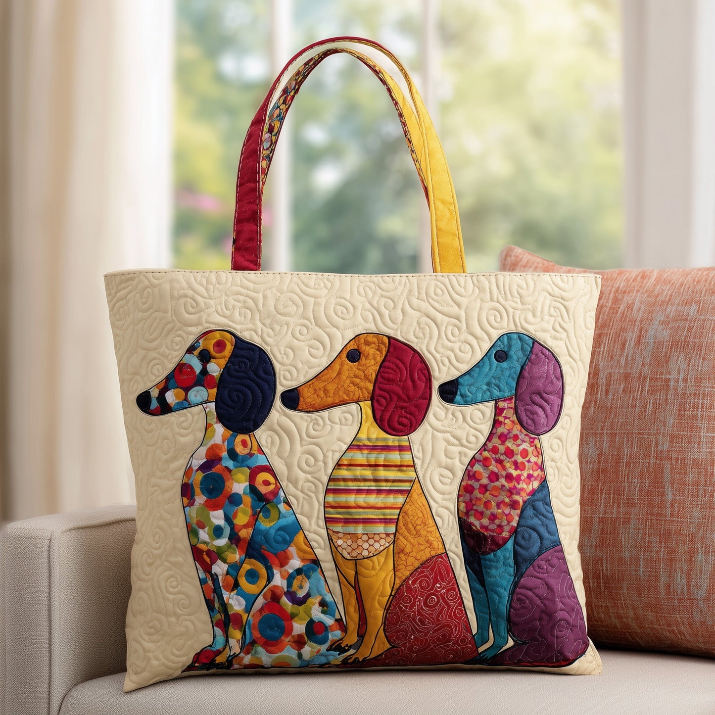Dachshund Quilted Tote Bag GFTOTL4549