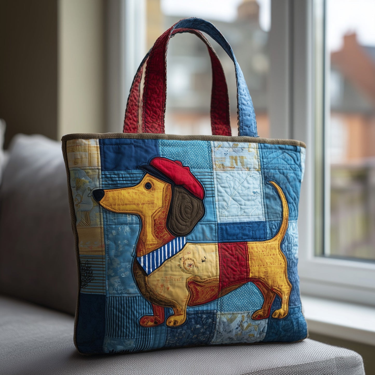 Dachshund Quilted Tote Bag GFTOTL4552