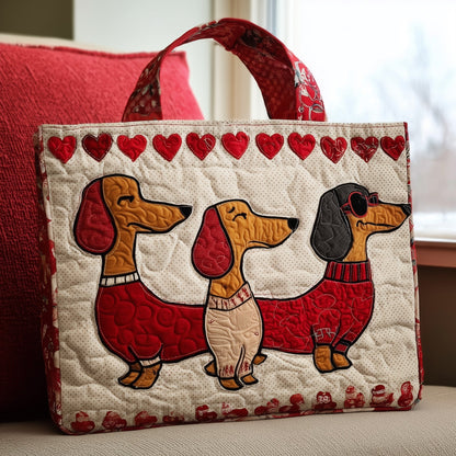 Dachshund Quilted Tote Bag GFTOTL4553