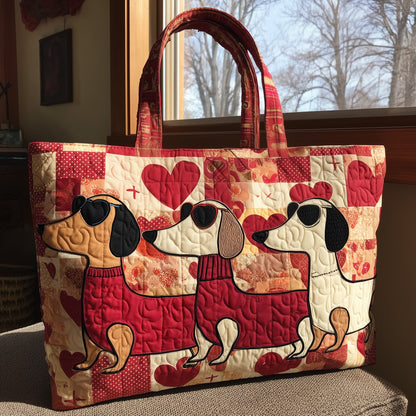 Dachshund Quilted Tote Bag GFTOTL4554
